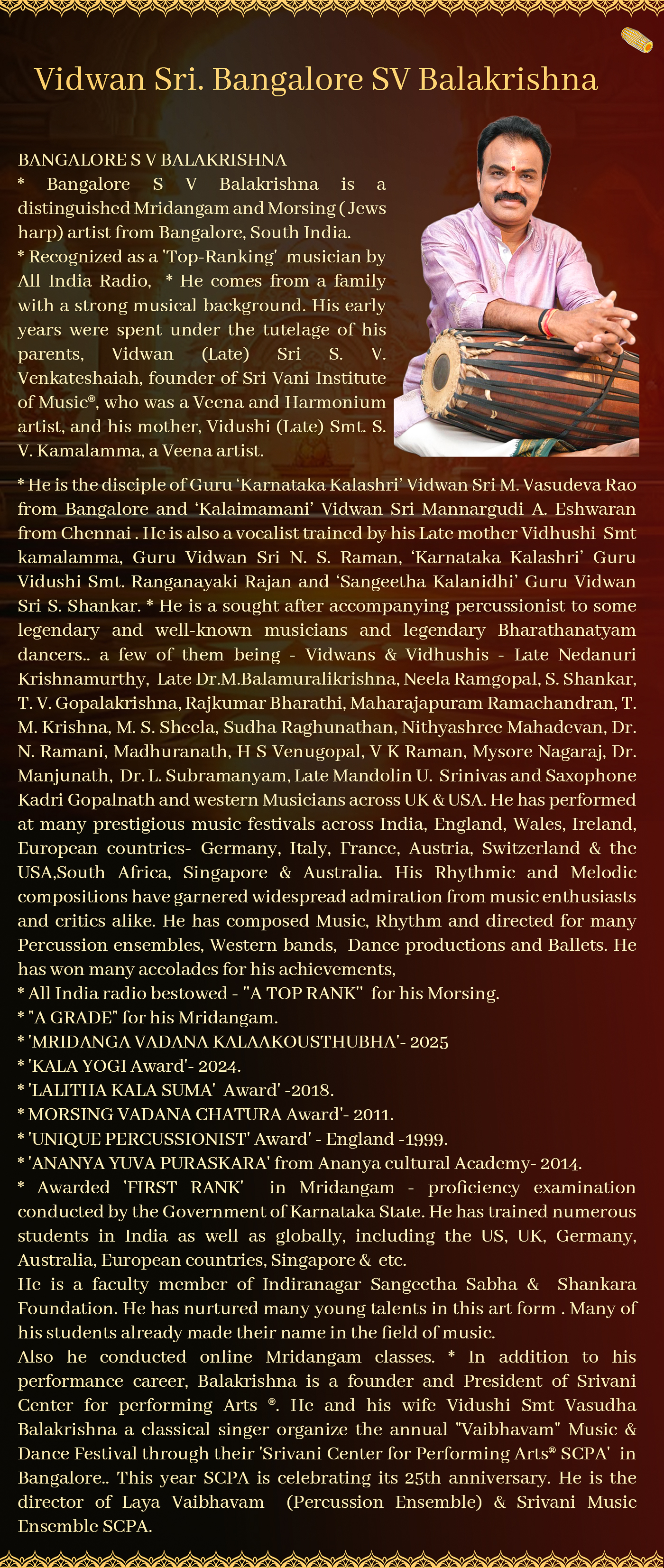 Nishita Nadig Bharatnatyam Arangetram Orchestra Image 2