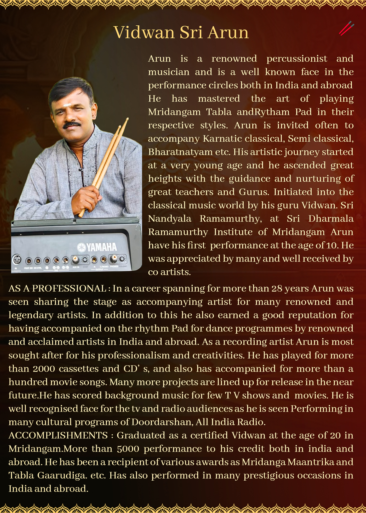 Nishita Nadig Bharatnatyam Arangetram Orchestra Image 3