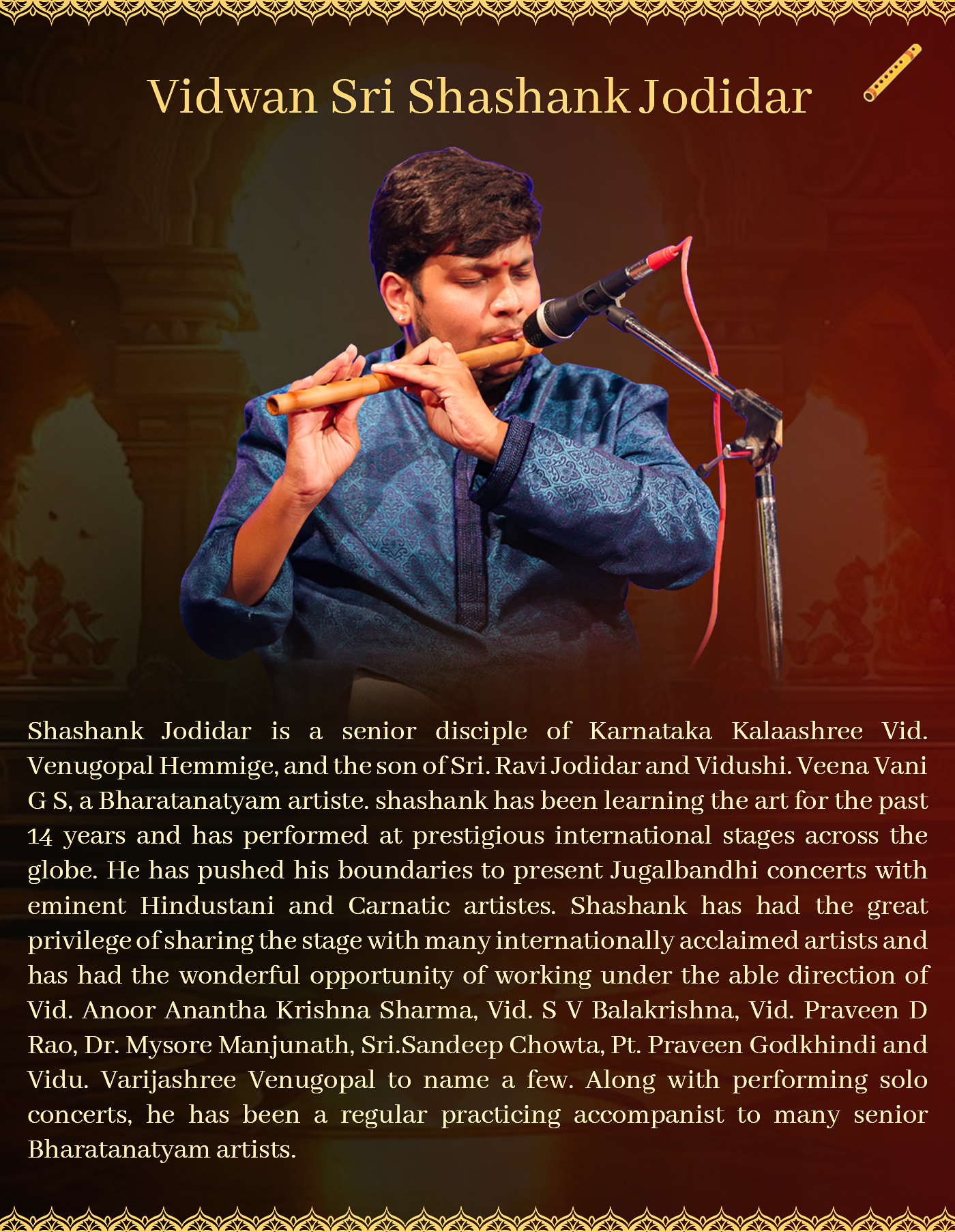 Nishita Nadig Bharatnatyam Arangetram Orchestra Image 4